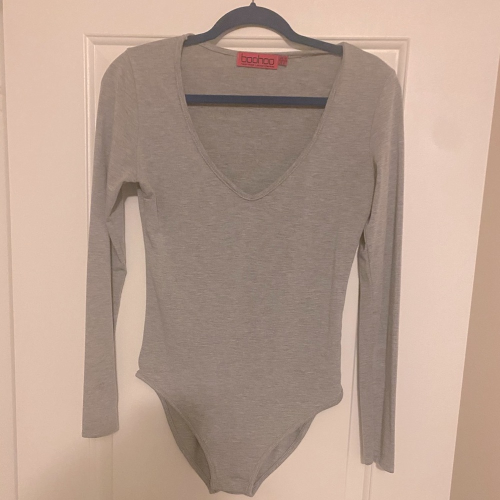 Boohoo Grey Bodysuit